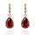 Water-drop Zircon Earrings   A bright red - Mega Save Wholesale & Retail - 1