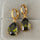 Water-drop Zircon Earrings    A green - Mega Save Wholesale & Retail - 3