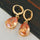 Water-drop Zircon Earrings    A champagne - Mega Save Wholesale & Retail - 2