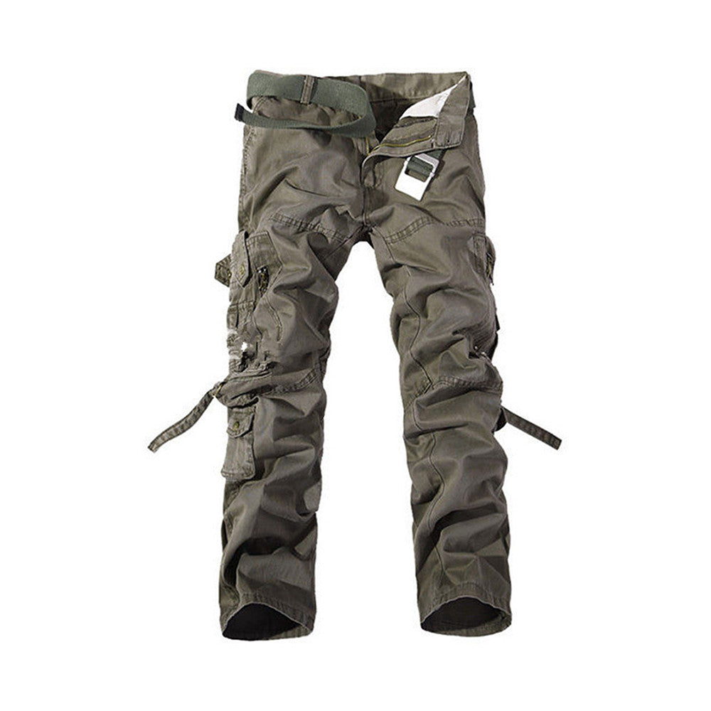 Fashion Mens Work Trousers Military Army Cargo Camo Combat Multi-pocket Pants   Army green - Mega Save Wholesale & Retail