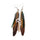 AliExpress Ebey sources of foreign trade fashion Boximiya multicolor meters living feather earrings wholesale   BROWN - Mega Save Wholesale & Retail - 1