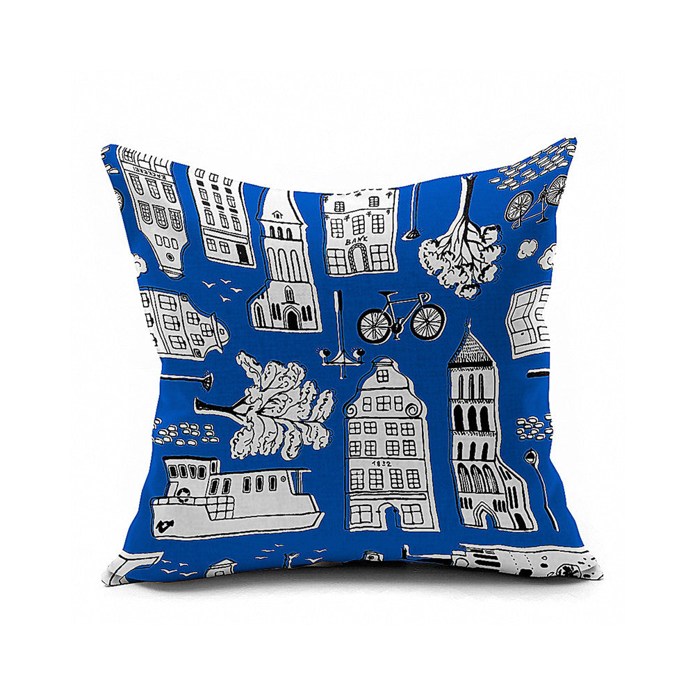 Cotton Flax Pillow Cushion Cover Comprehensive    BZ140 - Mega Save Wholesale & Retail