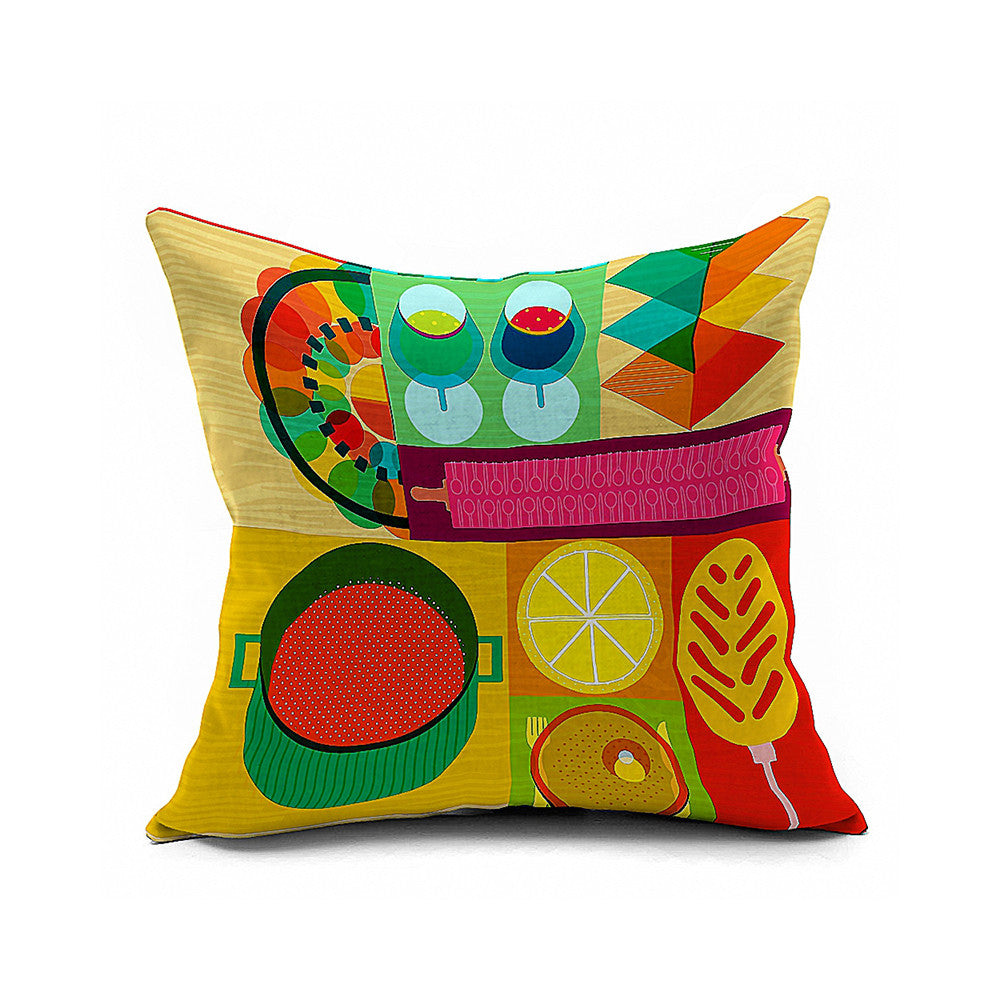 Cotton Flax Pillow Cushion Cover Comprehensive    BZ288 - Mega Save Wholesale & Retail