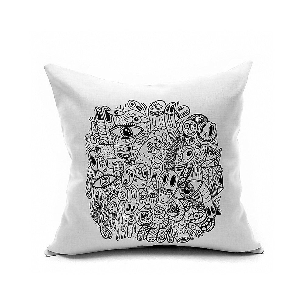 Cotton Flax Pillow Cushion Cover Comprehensive    BZ351 - Mega Save Wholesale & Retail