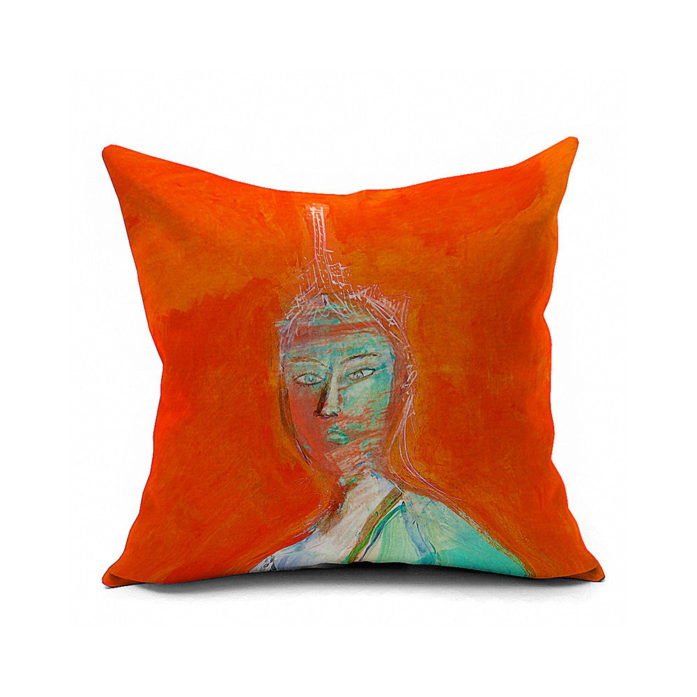 Cotton Flax Pillow Cushion Cover Comprehensive    BZ366 - Mega Save Wholesale & Retail