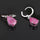 Water-drop Zircon Earrings    B pink - Mega Save Wholesale & Retail - 2