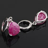 Water-drop Zircon Earrings    B pink - Mega Save Wholesale & Retail - 3