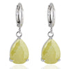 Water-drop Zircon Earrings    B yellow - Mega Save Wholesale & Retail