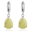 Water-drop Zircon Earrings    B yellow - Mega Save Wholesale & Retail - 1