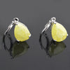 Water-drop Zircon Earrings    B yellow - Mega Save Wholesale & Retail - 2