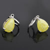 Water-drop Zircon Earrings    B yellow - Mega Save Wholesale & Retail - 3