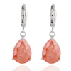 Water-drop Zircon Earrings   B orange - Mega Save Wholesale & Retail - 1
