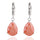 Water-drop Zircon Earrings   B orange - Mega Save Wholesale & Retail