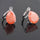 Water-drop Zircon Earrings   B orange - Mega Save Wholesale & Retail - 2