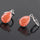 Water-drop Zircon Earrings   B orange - Mega Save Wholesale & Retail - 3