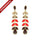The new European and American long drops texture touching Ms. diamond earrings earrings resin dinner necessary   CHAMPAGNE + RED + COFFEE - Mega Save Wholesale & Retail - 1