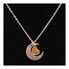 X329 love Valentine's Day love couple of European and American moon necklace ebay jewelry supply   DAUGHTER SILVER - Mega Save Wholesale & Retail