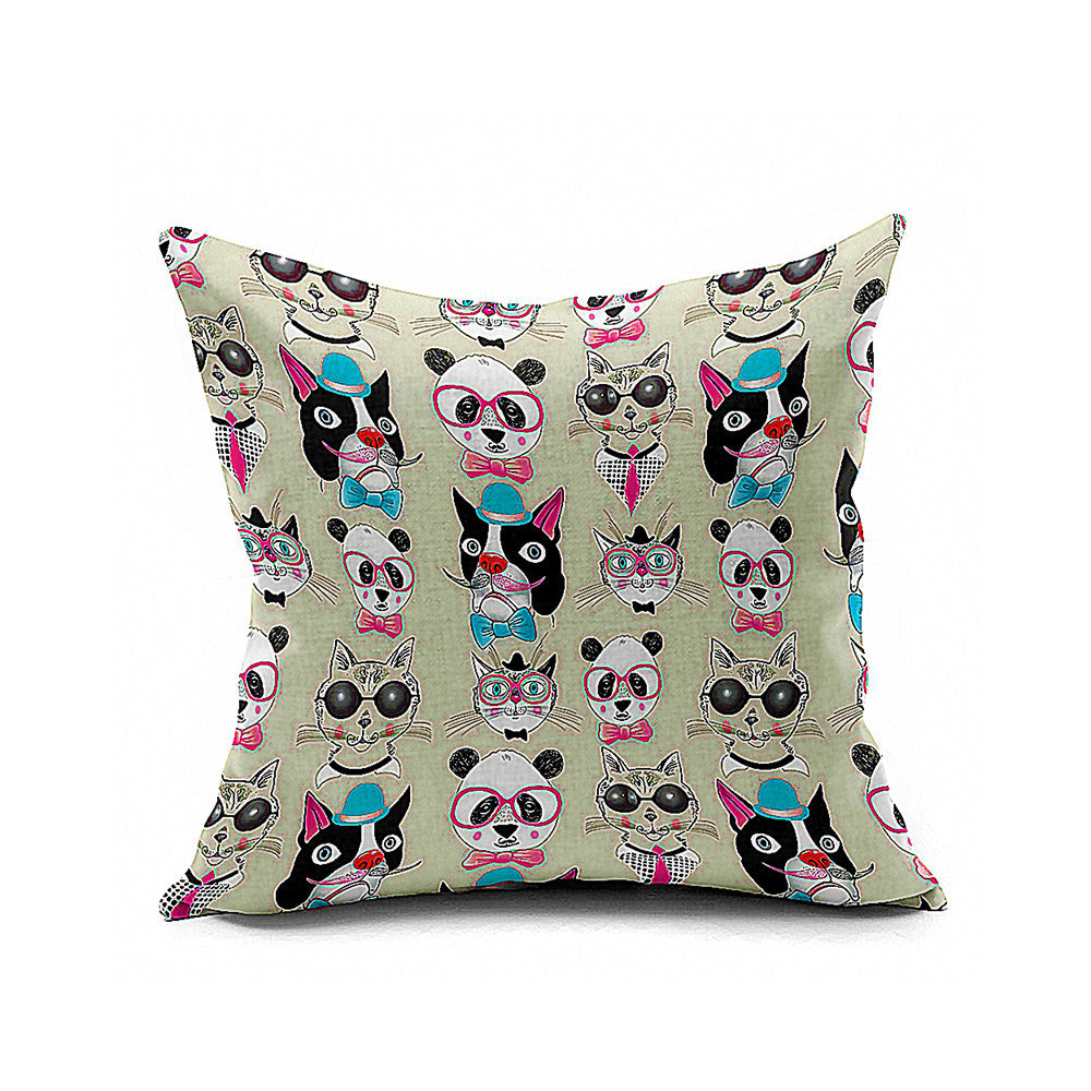Cotton Flax Pillow Cushion Cover Animal   DW021 - Mega Save Wholesale & Retail