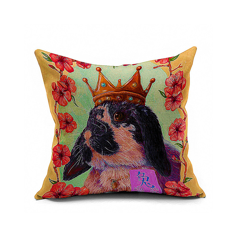 Cotton Flax Pillow Cushion Cover Animal   DW162 - Mega Save Wholesale & Retail