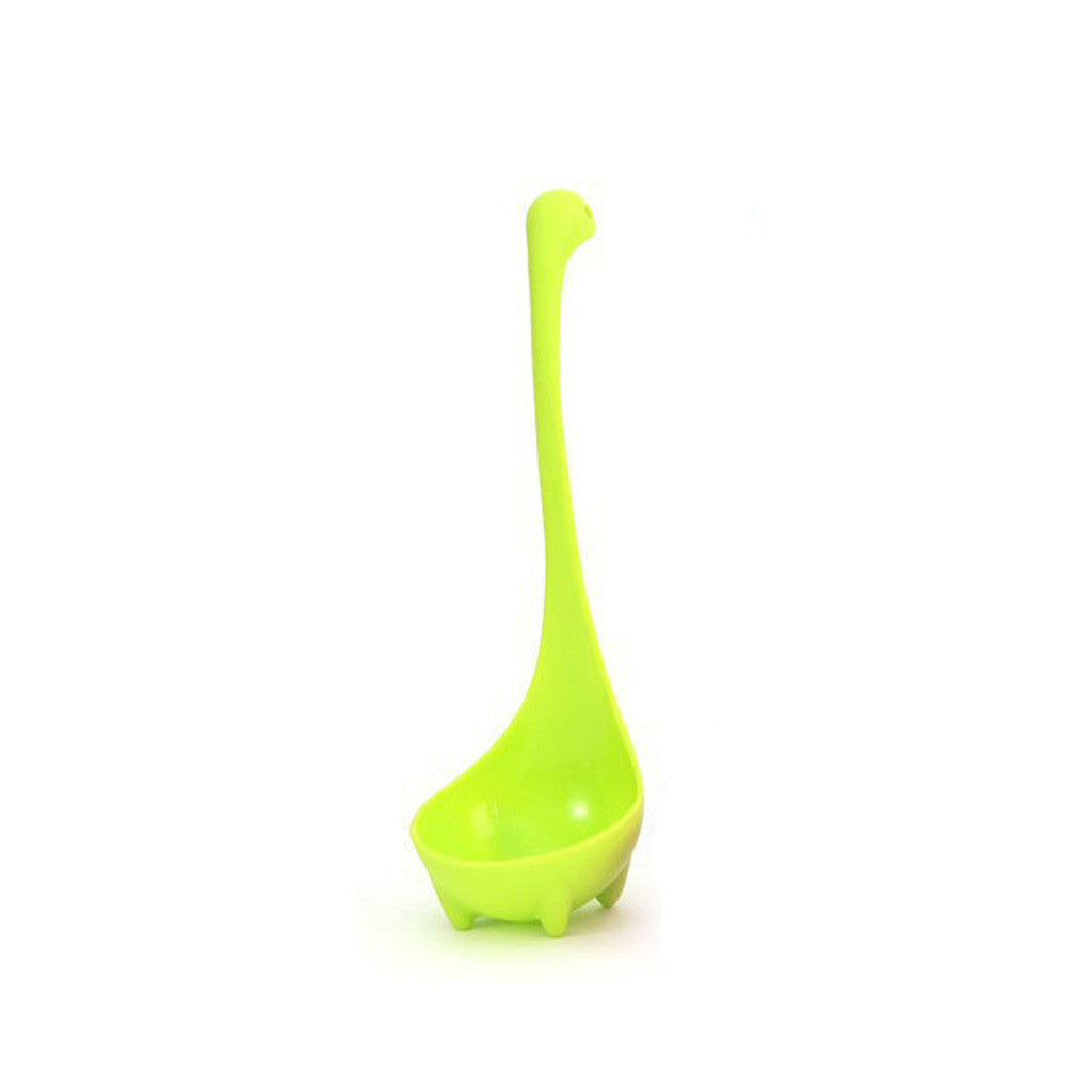 8023 Creative cute dinosaur can be vertical spoon Nessie big porridge spoon spoon kitchen utensils  Green - Mega Save Wholesale & Retail