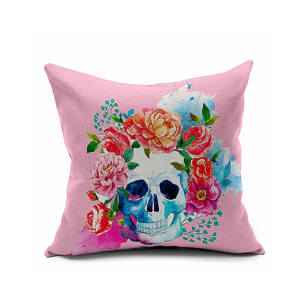 Cotton Flax Pillow Cushion Cover Flower   HD006 - Mega Save Wholesale & Retail