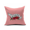 Cotton Flax Pillow Cushion Cover Flower   HD011 - Mega Save Wholesale & Retail