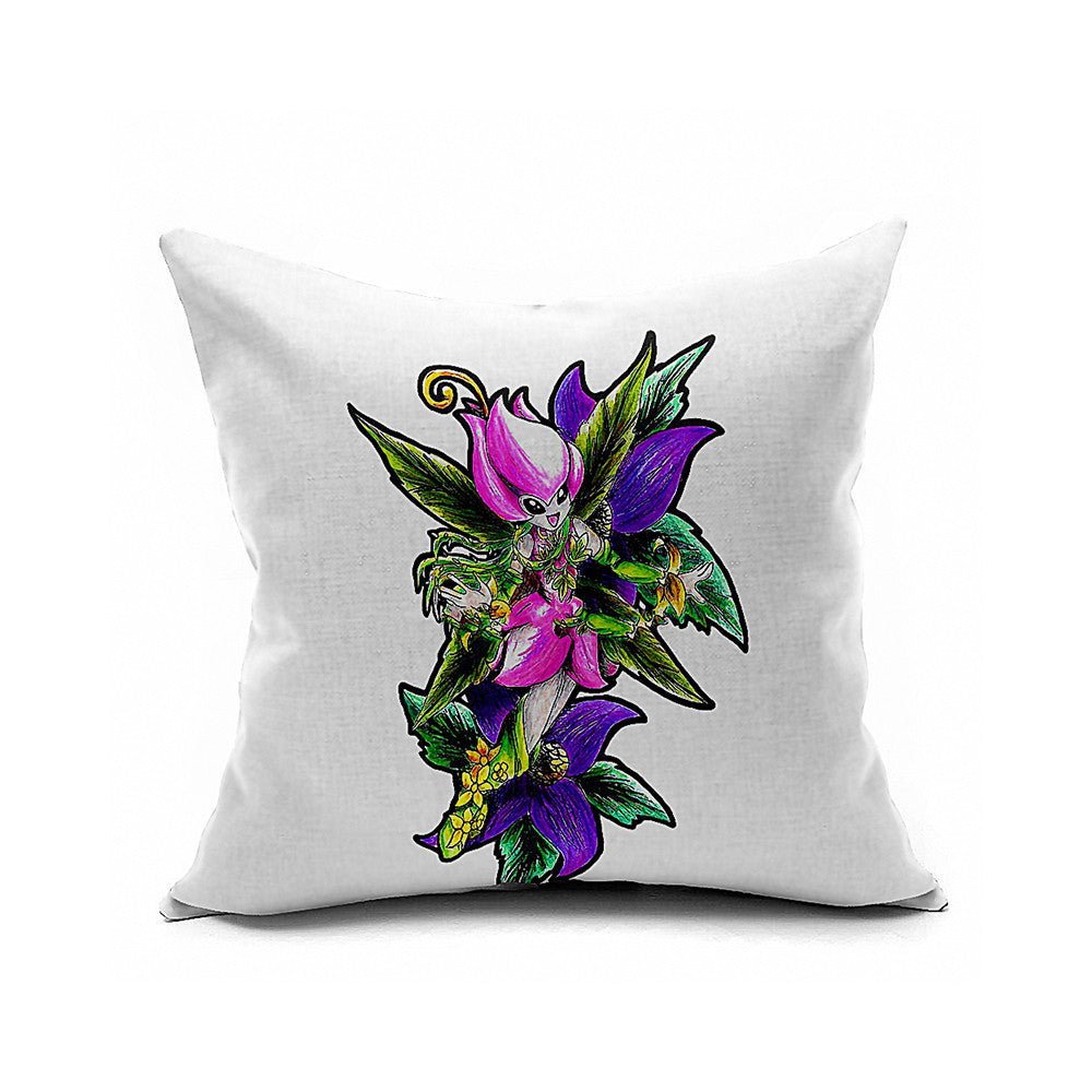 Cotton Flax Pillow Cushion Cover Flower   HD038 - Mega Save Wholesale & Retail