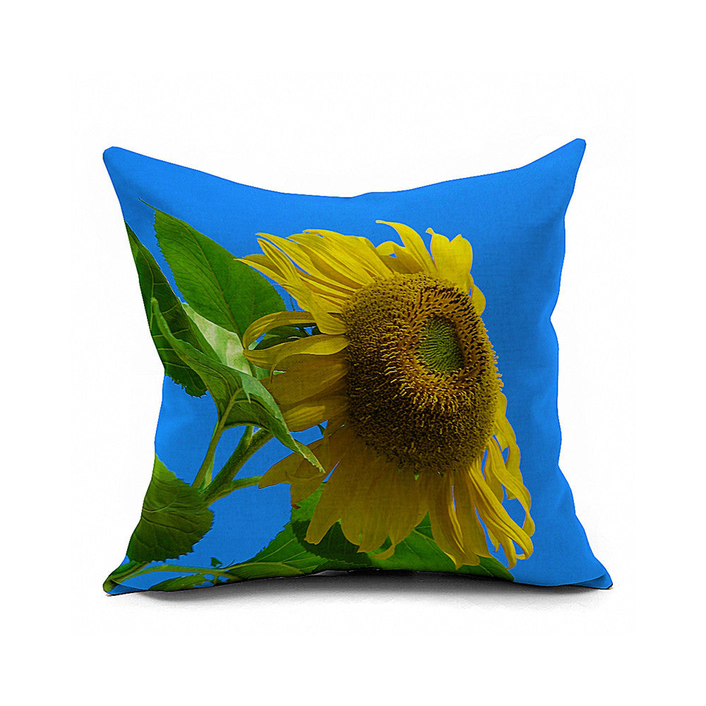 Cotton Flax Pillow Cushion Cover Flower   HD042 - Mega Save Wholesale & Retail