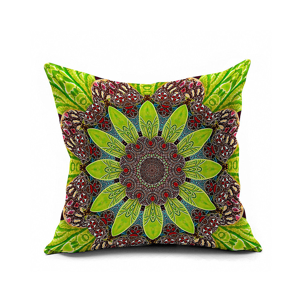 Cotton Flax Pillow Cushion Cover Flower   HD046 - Mega Save Wholesale & Retail