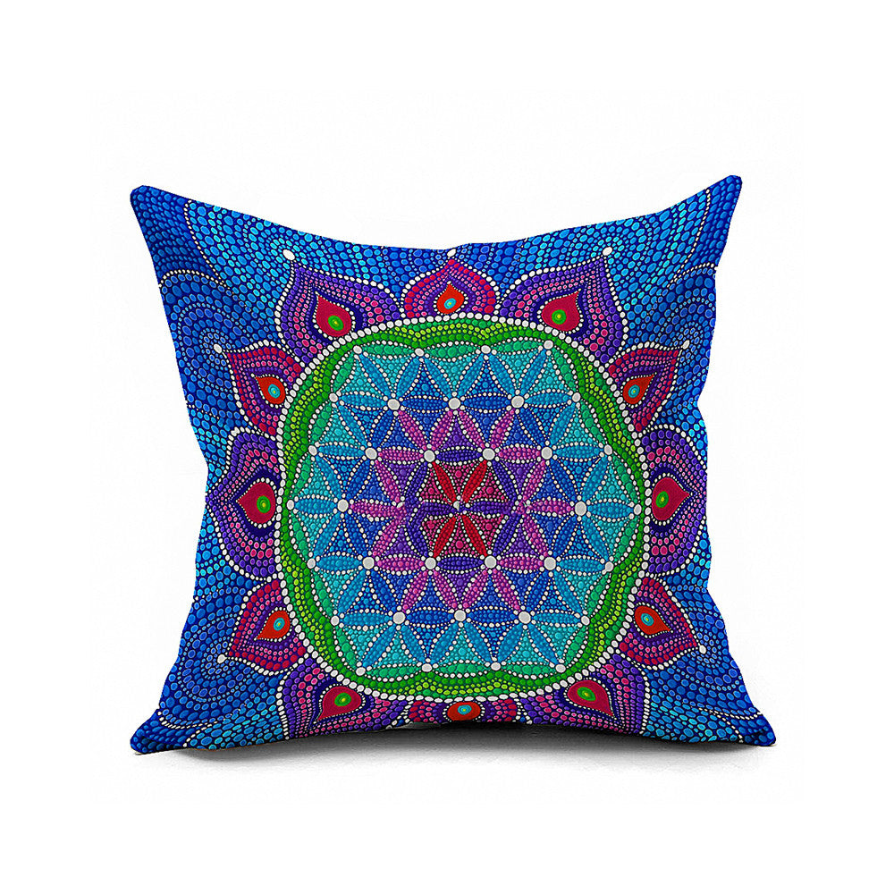 Cotton Flax Pillow Cushion Cover Flower   HD052 - Mega Save Wholesale & Retail