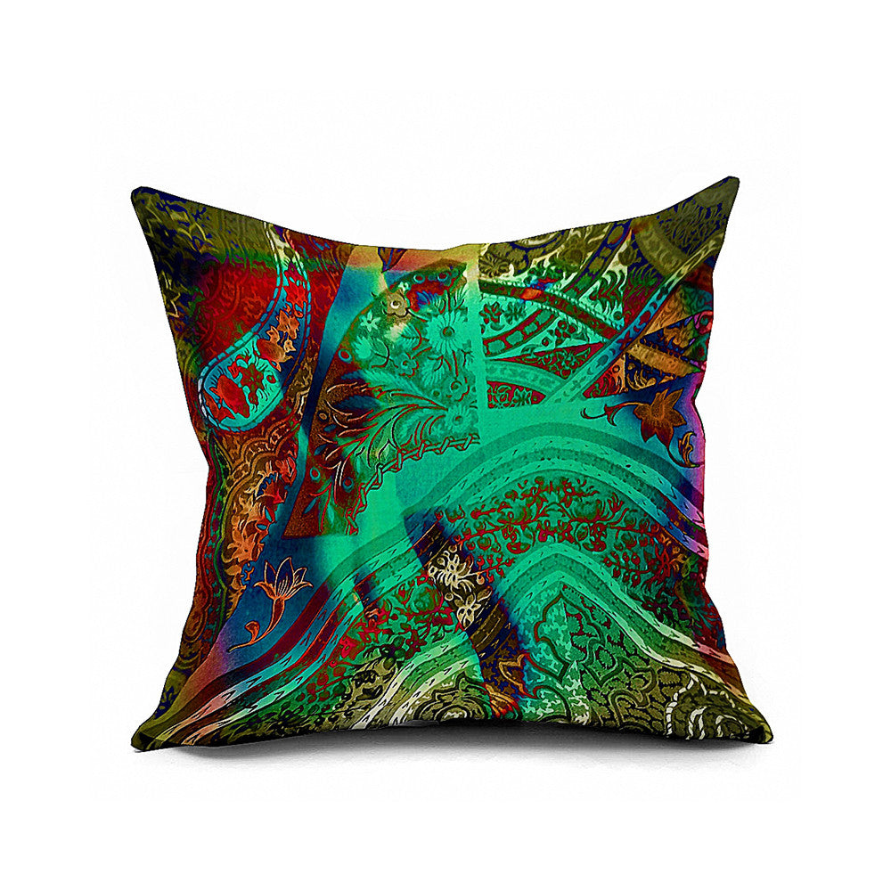 Cotton Flax Pillow Cushion Cover Flower   HD054 - Mega Save Wholesale & Retail