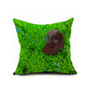 Cotton Flax Pillow Cushion Cover Flower   HD063 - Mega Save Wholesale & Retail