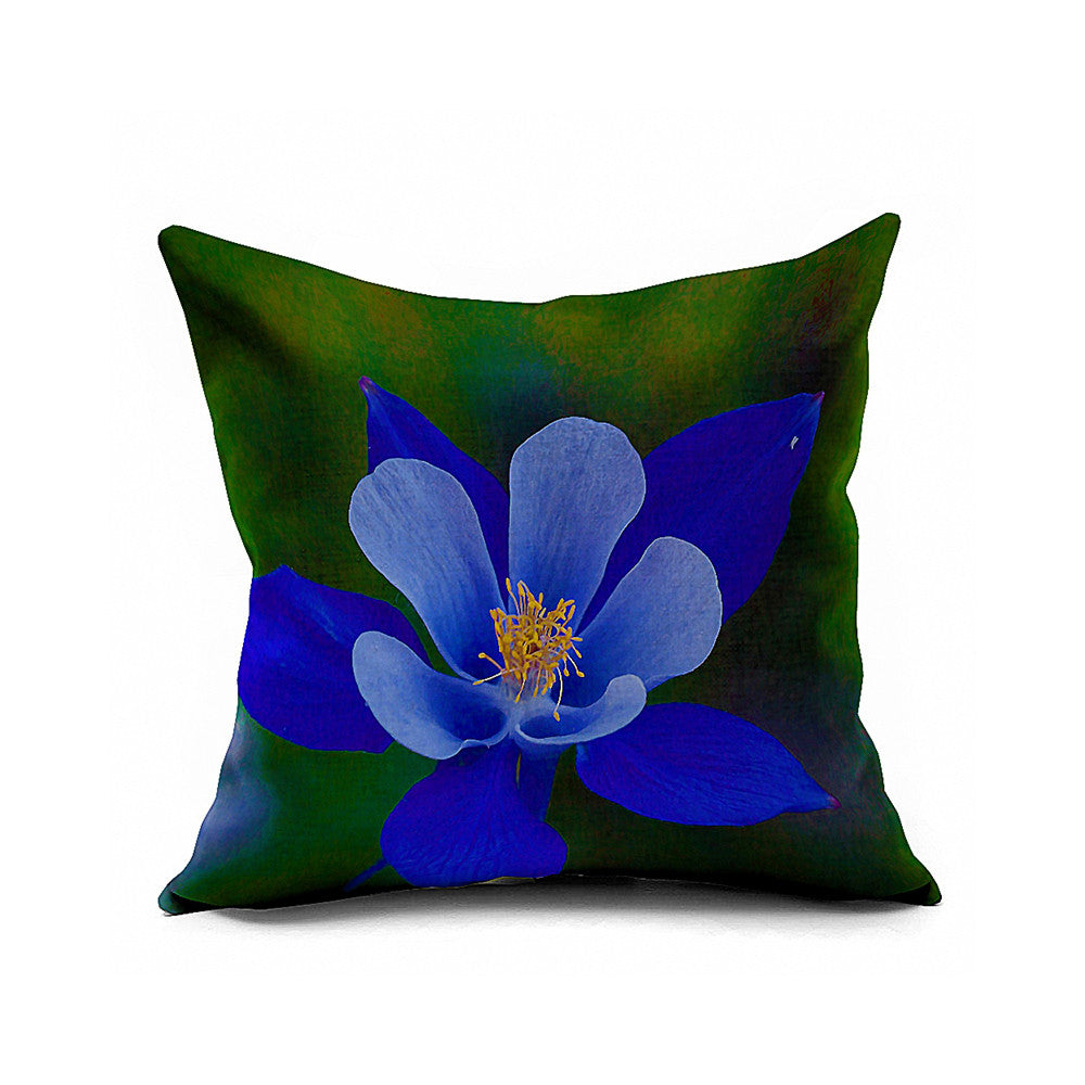 Cotton Flax Pillow Cushion Cover Flower   HD077 - Mega Save Wholesale & Retail