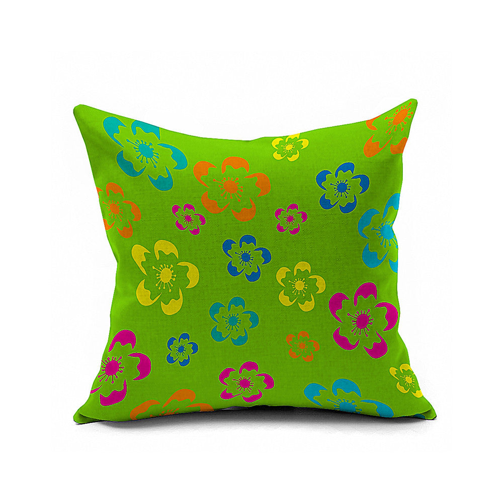 Cotton Flax Pillow Cushion Cover Flower   HD134 - Mega Save Wholesale & Retail