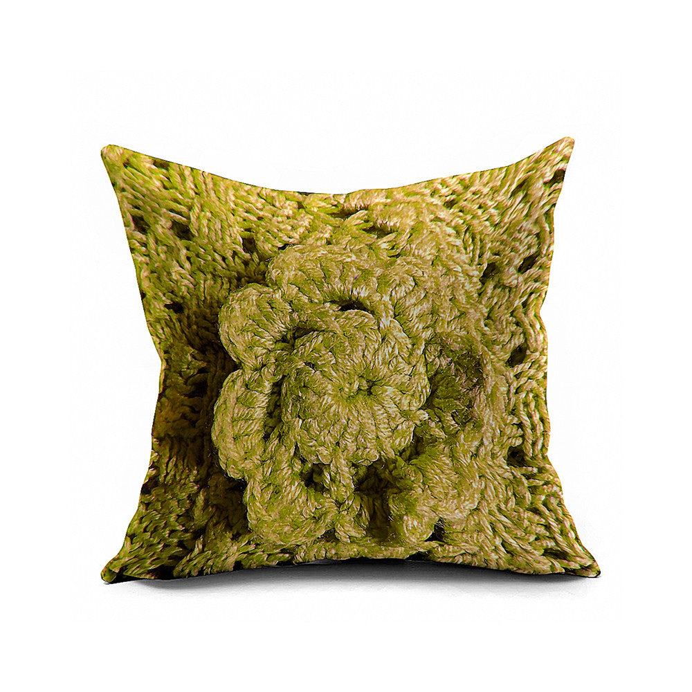 Cotton Flax Pillow Cushion Cover Flower   HD136 - Mega Save Wholesale & Retail