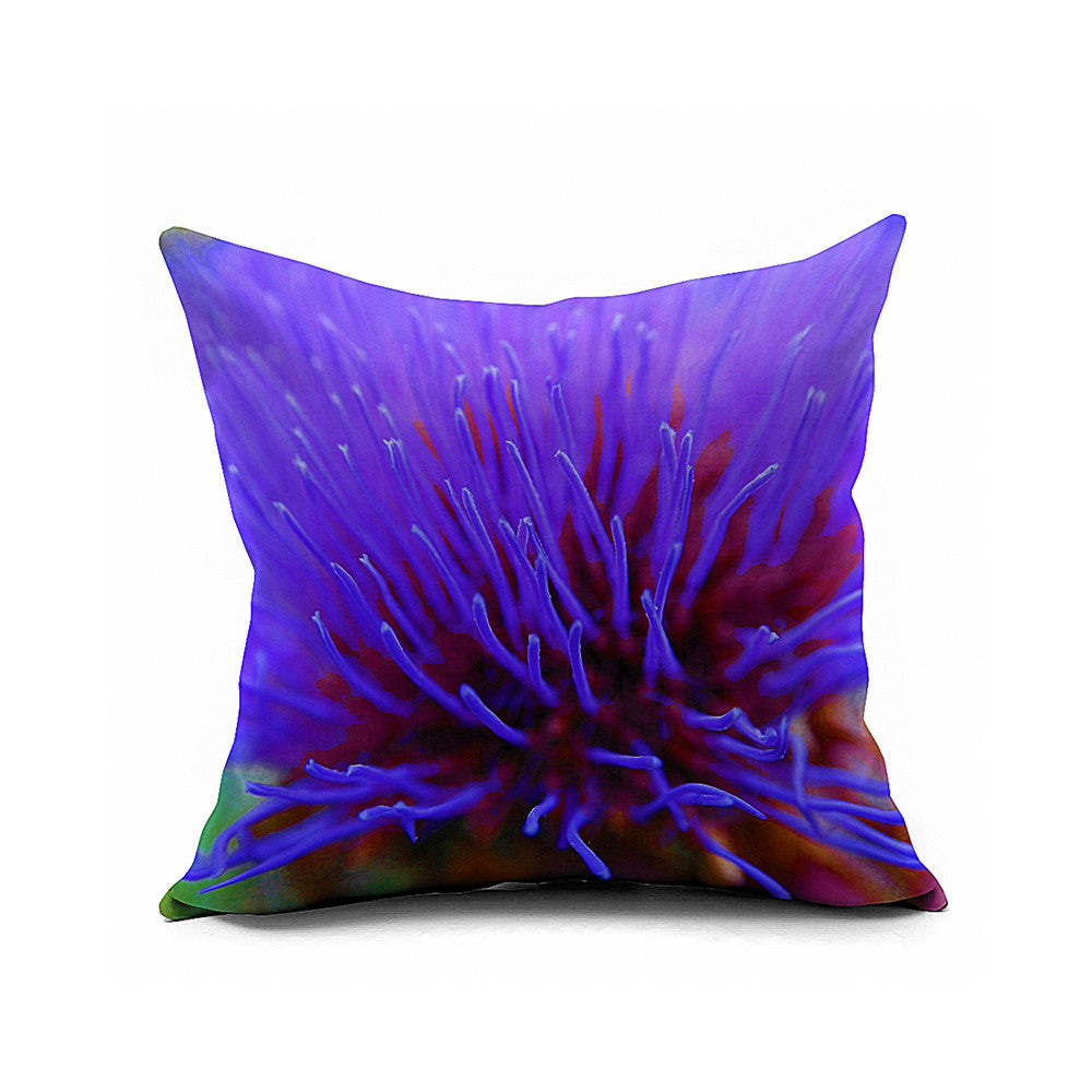 Cotton Flax Pillow Cushion Cover Flower   HD138 - Mega Save Wholesale & Retail