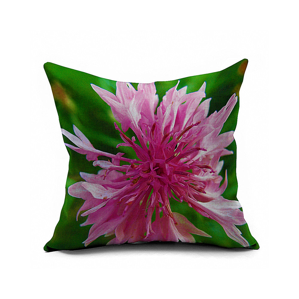 Cotton Flax Pillow Cushion Cover Flower   HD157 - Mega Save Wholesale & Retail