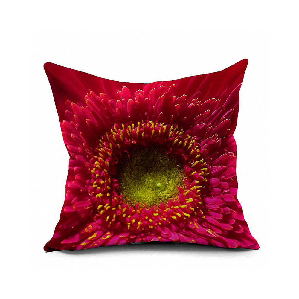 Cotton Flax Pillow Cushion Cover Flower   HD160 - Mega Save Wholesale & Retail