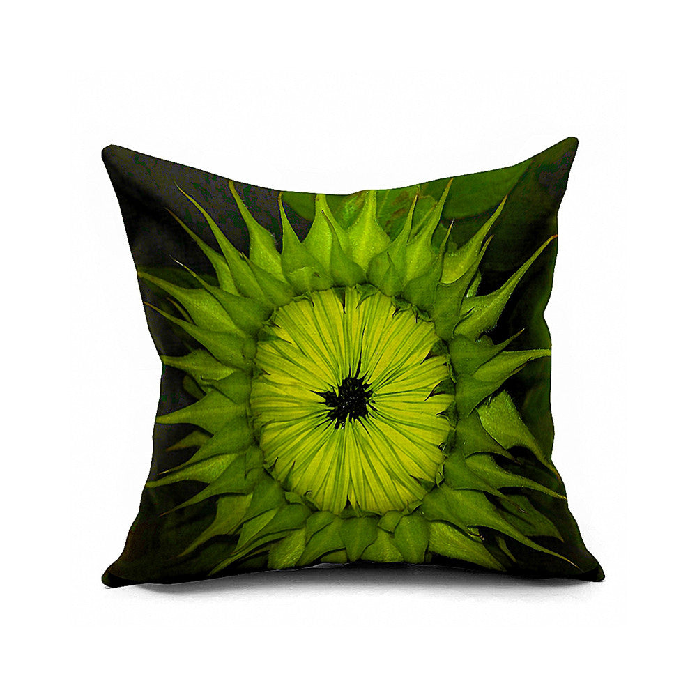 Cotton Flax Pillow Cushion Cover Flower   HD161 - Mega Save Wholesale & Retail