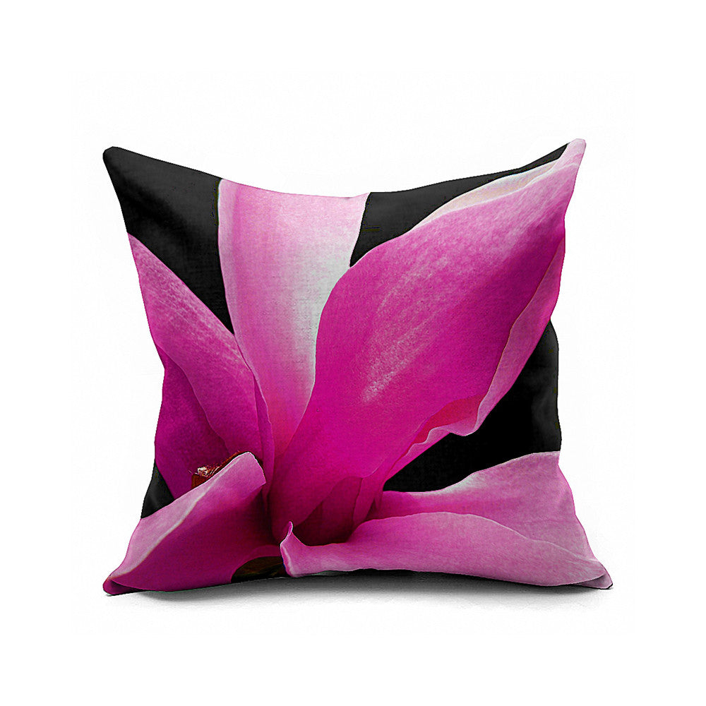 Cotton Flax Pillow Cushion Cover Flower   HD170 - Mega Save Wholesale & Retail