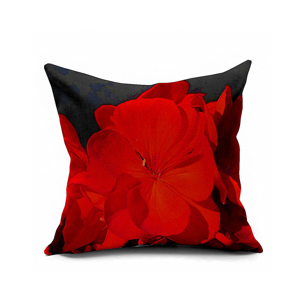 Cotton Flax Pillow Cushion Cover Flower   HD182 - Mega Save Wholesale & Retail