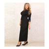 European Big Size Sexy Woman Attire with Belt Long Dress Full Dress black - Mega Save Wholesale & Retail - 1