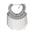 European Exaggerated Ornament Necklace Vintage Tassel Clavicle Necklace   gun balck - Mega Save Wholesale & Retail