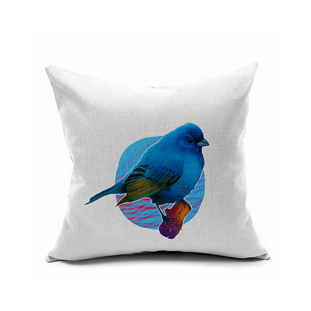 Cotton Flax Pillow Cushion Cover Flower Bird   HN002 - Mega Save Wholesale & Retail
