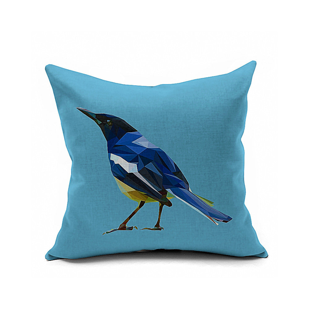 Cotton Flax Pillow Cushion Cover Flower Bird   HN007 - Mega Save Wholesale & Retail