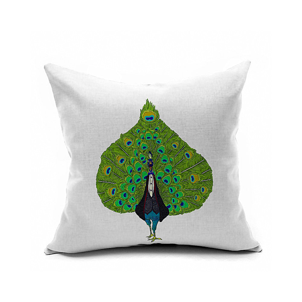 Cotton Flax Pillow Cushion Cover Flower Bird   HN010 - Mega Save Wholesale & Retail