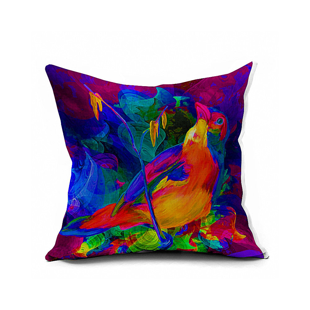 Cotton Flax Pillow Cushion Cover Flower Bird   HN014 - Mega Save Wholesale & Retail