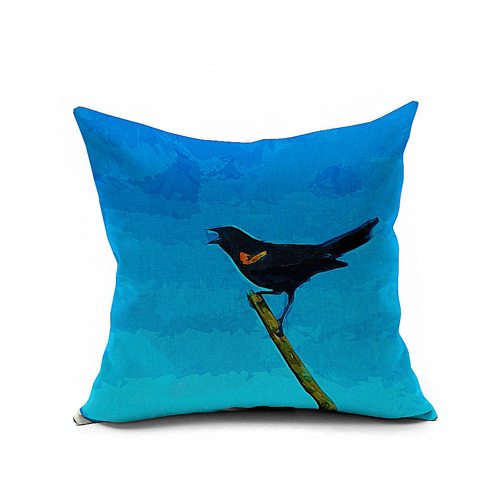 Cotton Flax Pillow Cushion Cover Flower Bird   HN030 - Mega Save Wholesale & Retail