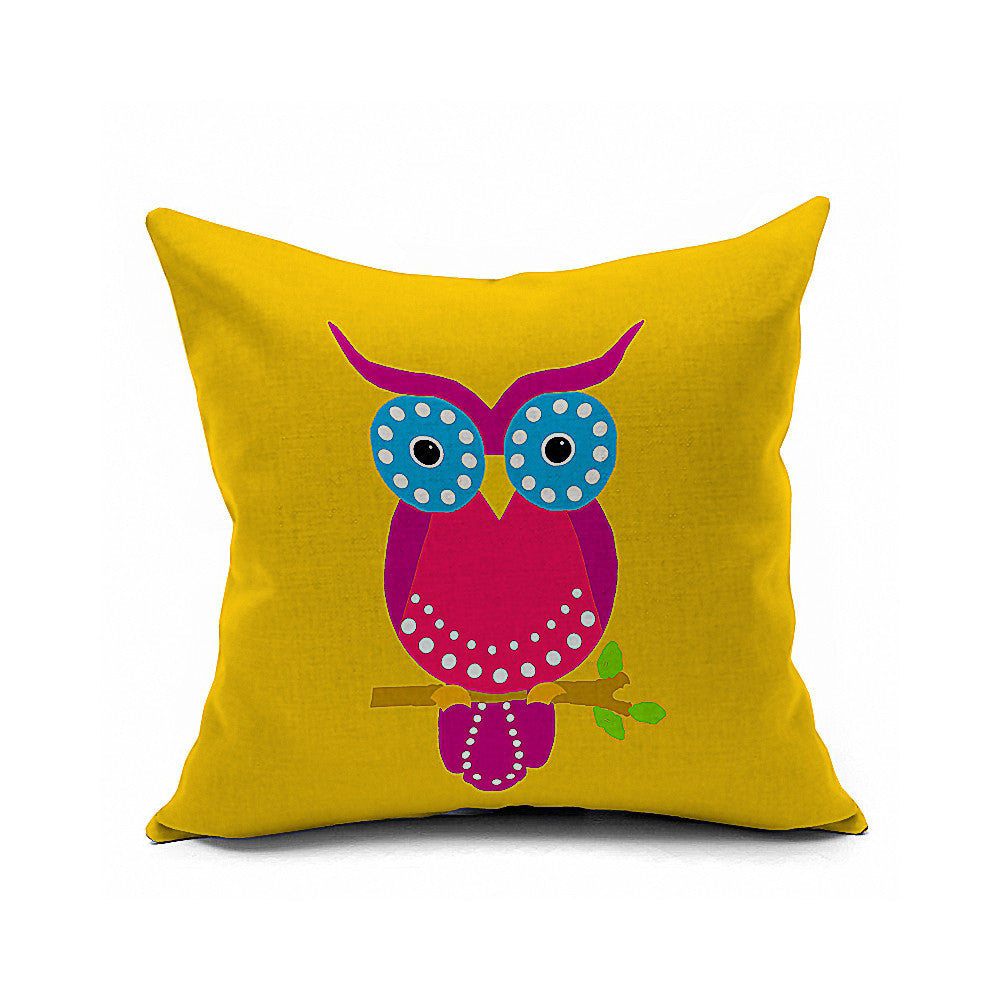 Cotton Flax Pillow Cushion Cover Flower Bird   HN040 - Mega Save Wholesale & Retail