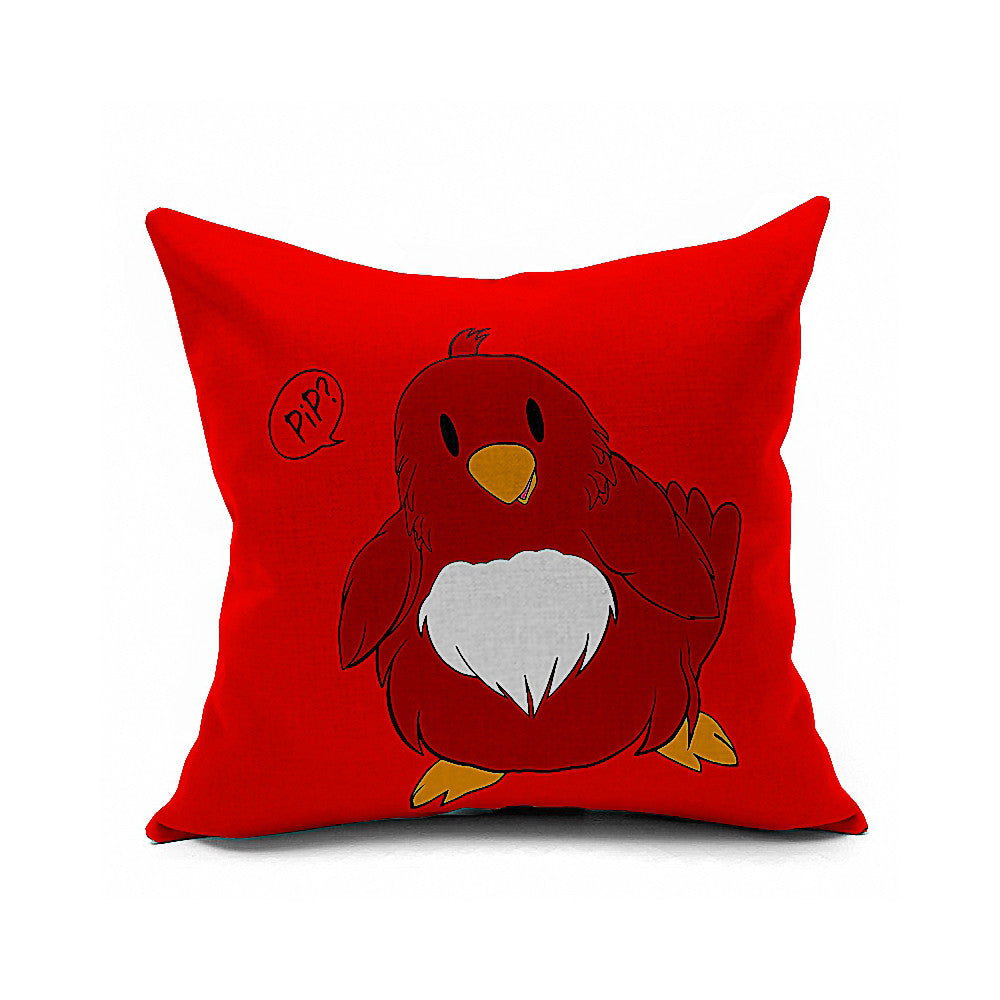 Cotton Flax Pillow Cushion Cover Flower Bird   HN043 - Mega Save Wholesale & Retail